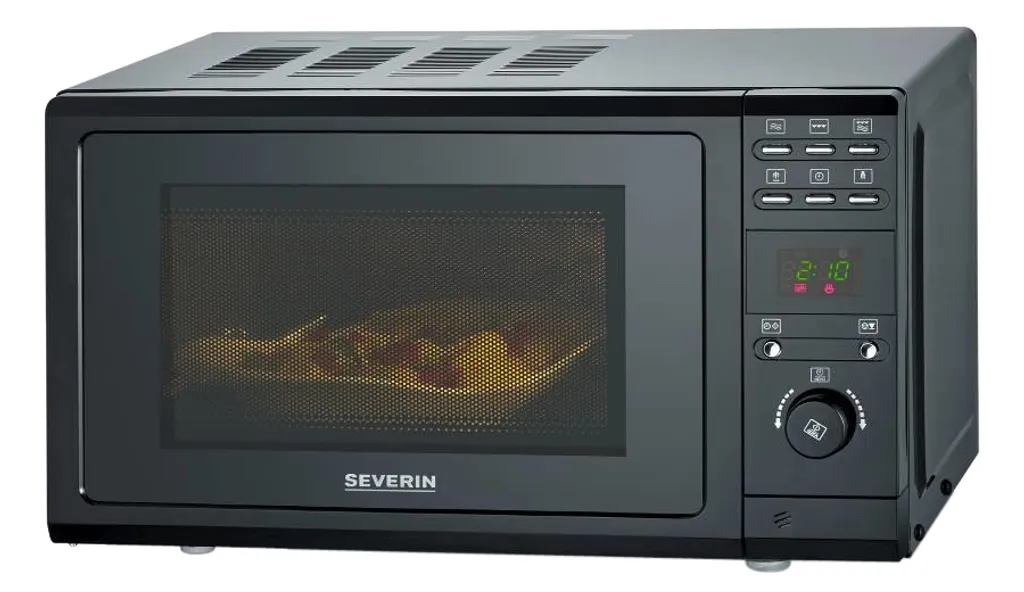 Severin Hermes Severin MW 7861 Mikrowelle Mit Grillfunktion 2-in-1 20L 700 Watt Schwarz – Bild 5