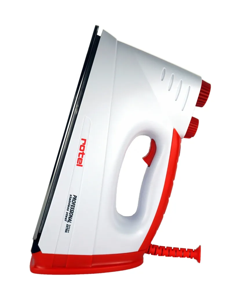 Rotel Professional Extra Edelstahlsohle Dampfbügeleisen 800 W Rot – Bild 3