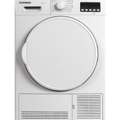 Telefunken T-K9-10-W Kondenstrockner / 9kg Trockner Mit 15 Programmen, Knitterschutz & Reversierenden Trommelbewegungen, Weiß