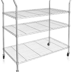 Floordirekt Küchenwagen Servo Verchromt 3 Etagen