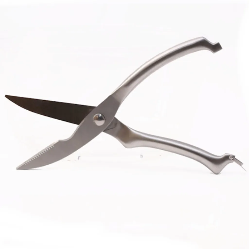 Professionelle Küchenschere Aus Edelstahl Für Huhn / Fleisch / Geflügel / Fisch / Kräuter / Pilze - Linkshänder Und Rechtshänder - Geflügelschere - Decopatent – Bild 2