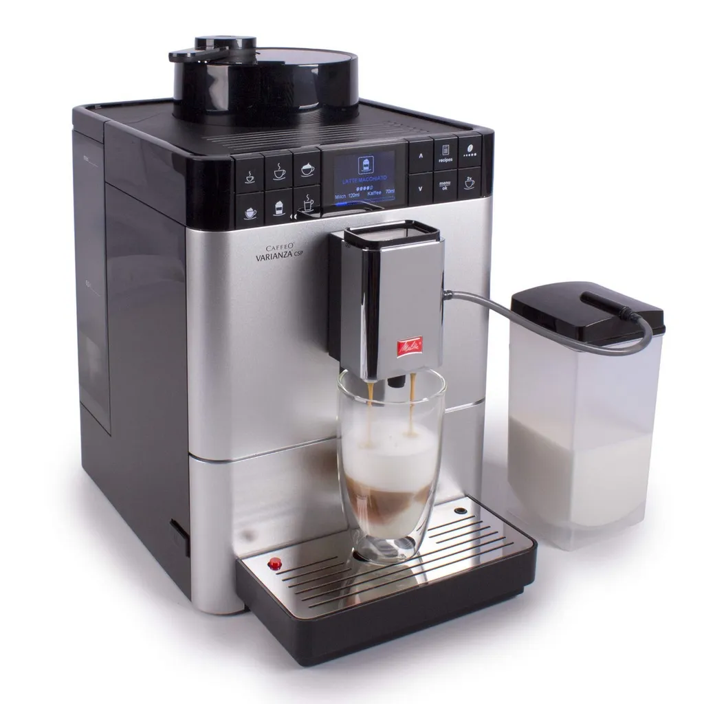 Melitta Caffeo Varianza CSP F570-101 Kaffeevollautomat Mit Milchbehälter, One Touch Funktion - Silber – Bild 6