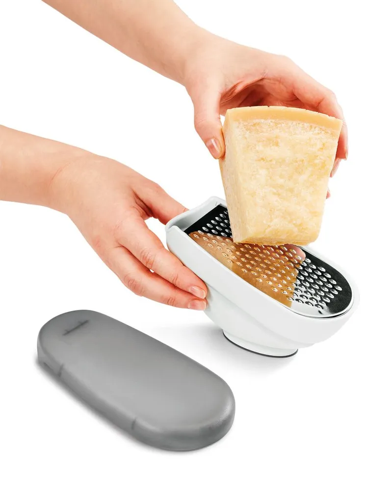 Gravidus Universalreibe Mit Behälter & Deckel Käsereibe Handreibe Käsehobel 3 In 1 Reibe, Menge:1 – Bild 7