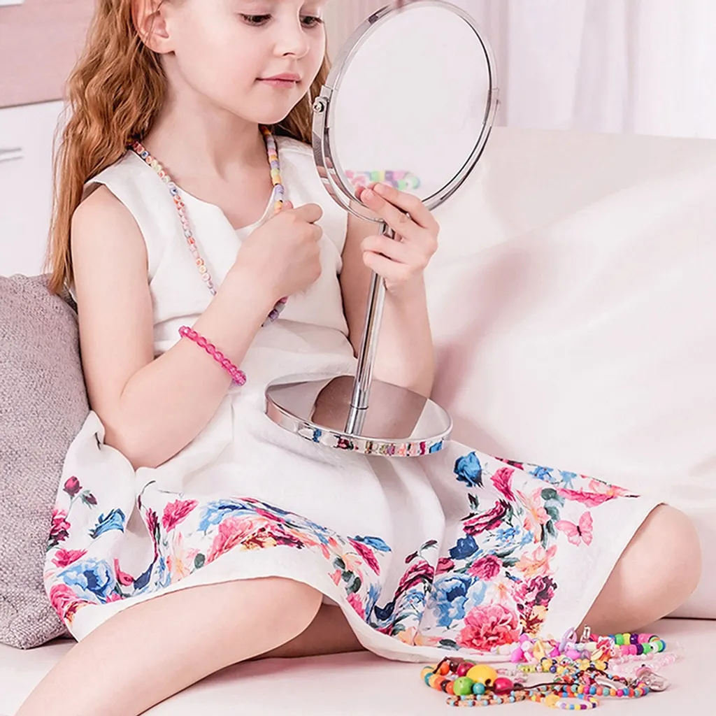 YisibaihTao 360PCS Kinder Perlen Schmuck, Auffädeln DIY Für Armbänder,Kinder Bastelperlen Set,Armband Puzzle Perlen Machen Set,Bastelsets (bunt) – Bild 4