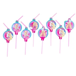 Barbie Strohhalme DreamtopiaMädchen 24 Cm Rosa 8 Stück