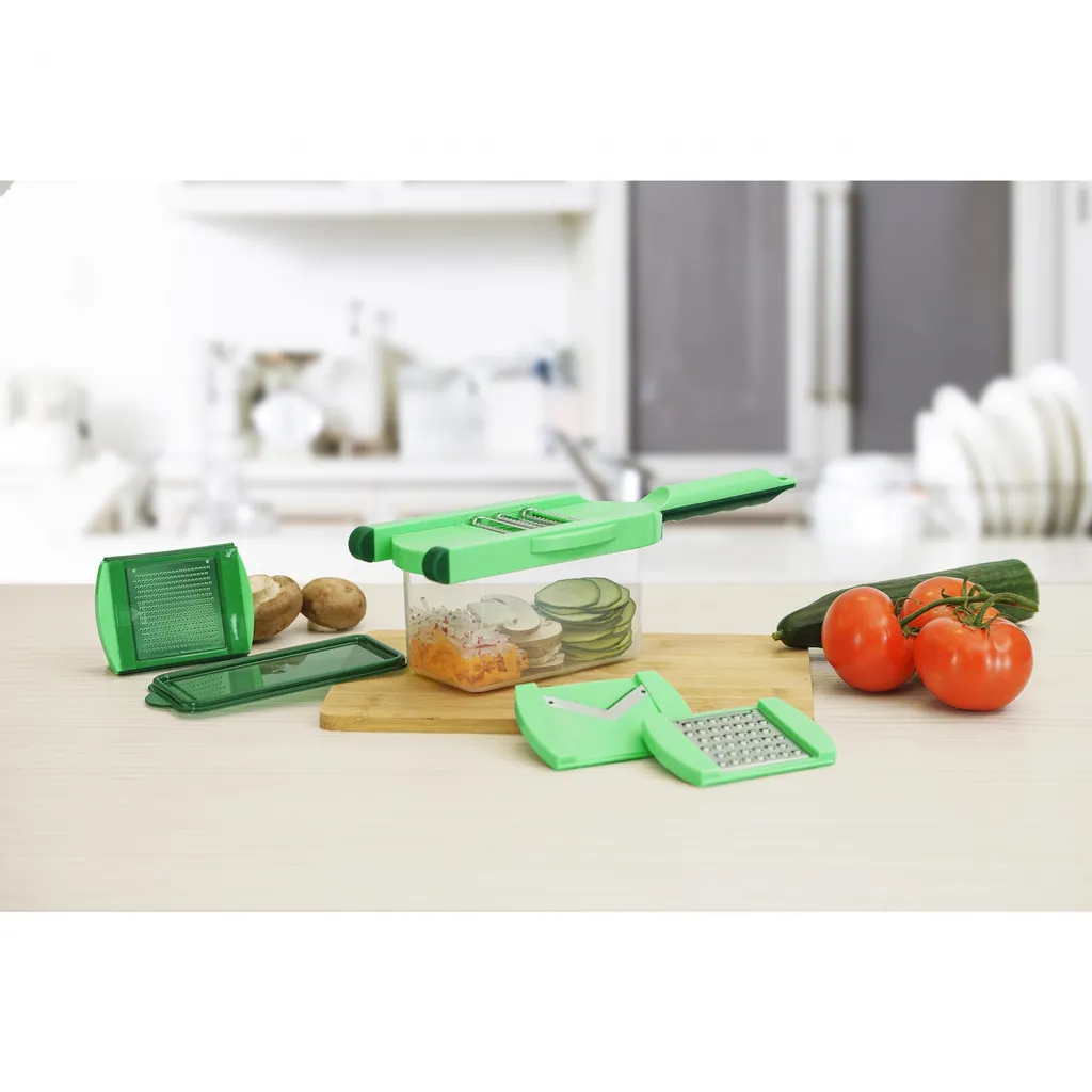 Genius Nicer Dicer Speed Light | Handhobel | Set 8-tlg. – Bild 4