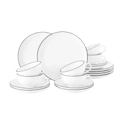 Seltmann Weiden Teeservice Lido Schwarz Mit Farbrand Zeitlos