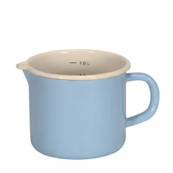 Karl Krüger Sylt 17012PAB Emaille Milchtopf 12 Cm Ausguss 1 Liter