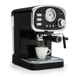 Klarstein Espressionata Gusto Espressomaschine 1100W 15 Bar Druck Schwarz