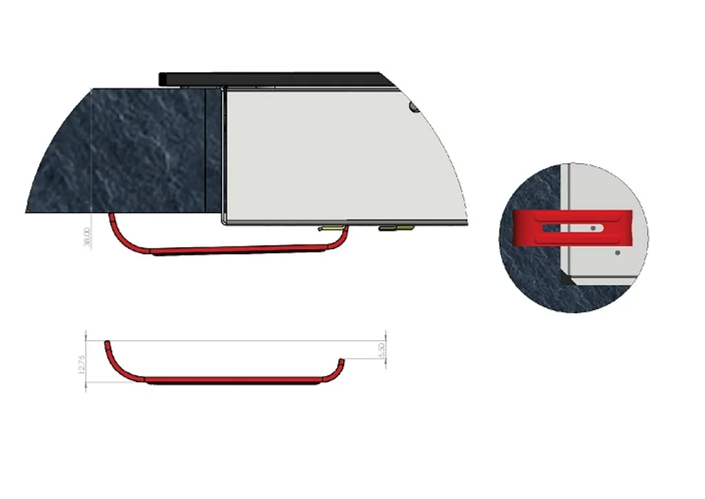 Respekta Backofen Einbauherd Glaskeramikkochfeld Herdset Edelstahl Grill Umluft – Bild 12