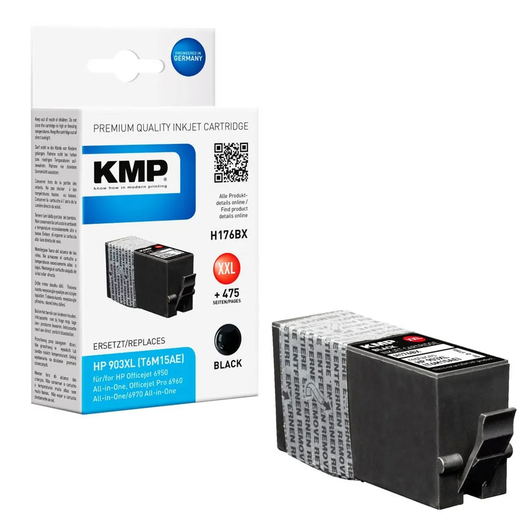 KMP H176BX Tintenpatrone Schwarz Kompatibel Mit HP T6M15AE 903XXL – Bild 5