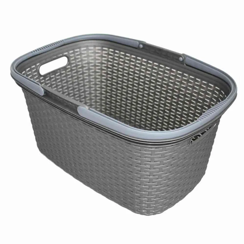 Rival R37600 Wäschekorb Rattan-Design, 32 Liter, 56 X 37 X 28 Cm (Farbe Zufällig, 1 Stück) – Bild 2