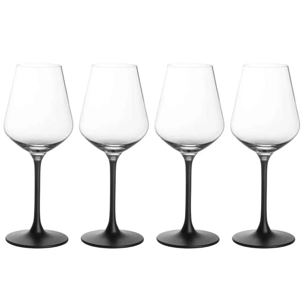 Villeroy & Boch Rotweinkelch, Manufacture Rock Klar,schwarz, 4 Tlg. – Bild 9