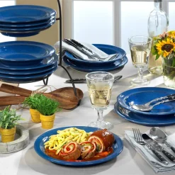 Friesland Porzellanfabrik Friesland Ammerland Blue Tafel-Set 12 Tlg Speiseteller + Suppenteller