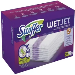 Procter & Gamble Swiffer WetJet Bodenwischer 20 Tücher - Nachfüllpack Wischtücher (1er Pack)