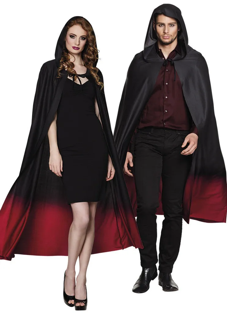 Boland Umhang 170 Cm Polyester Schwarz/rot Einheitsgröße – Bild 4