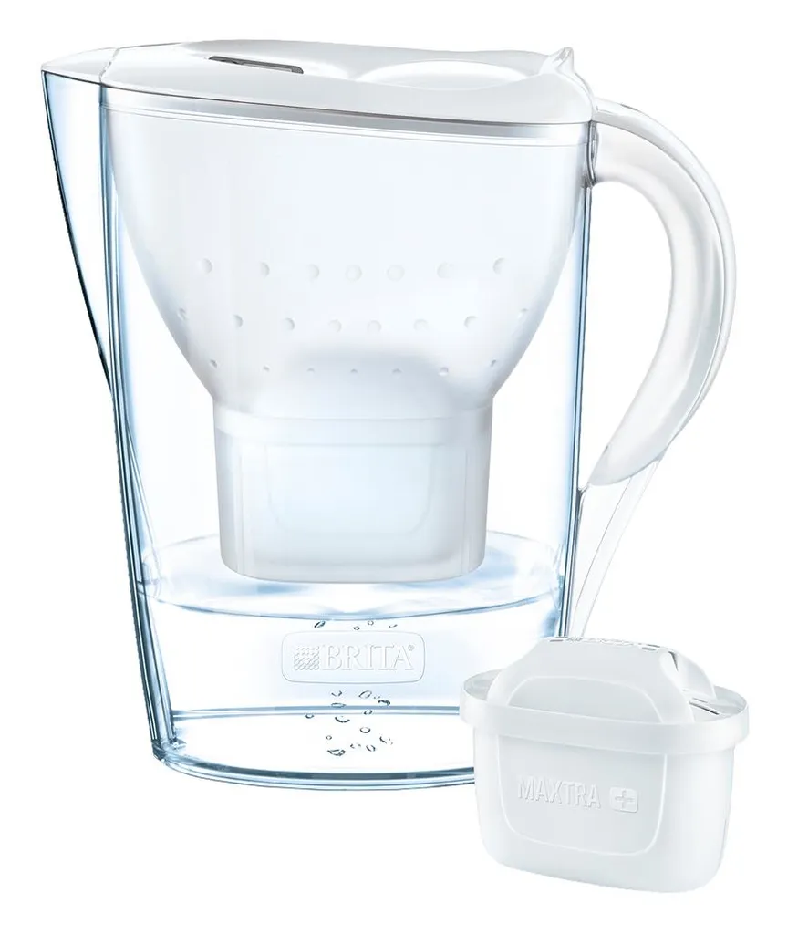 BRITA Wasserfilter Marella Weiss 2,4L & 12 Maxtra+ Kartuschen Filter (1er Pack) – Bild 3