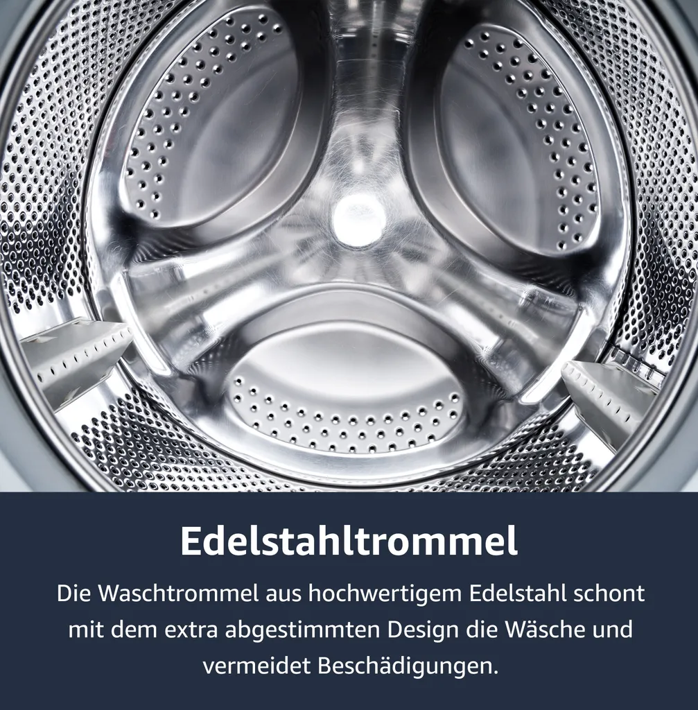 Telefunken W-9-1400-B Waschmaschine (9 Kg / 1400 U/Min) Mit LED Display, Mengenautomatik, Dosierungsautomatik, Inverter Motor – Bild 5