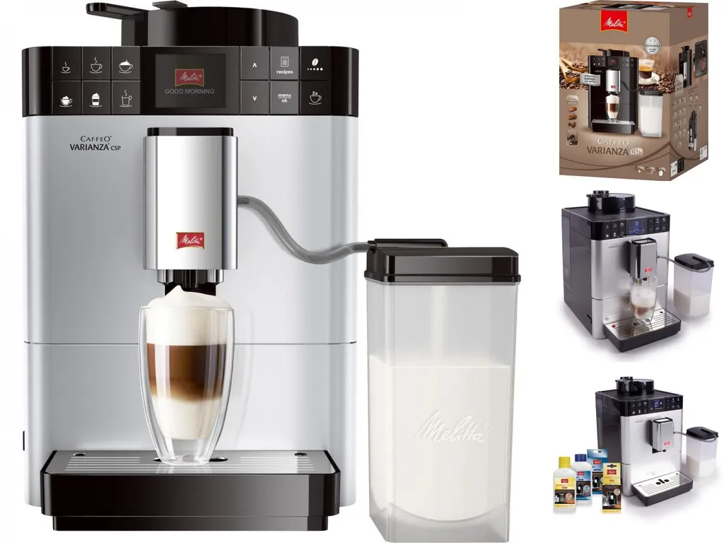 Melitta Caffeo Varianza CSP F570-101 Kaffeevollautomat Mit Milchbehälter, One Touch Funktion - Silber – Bild 4