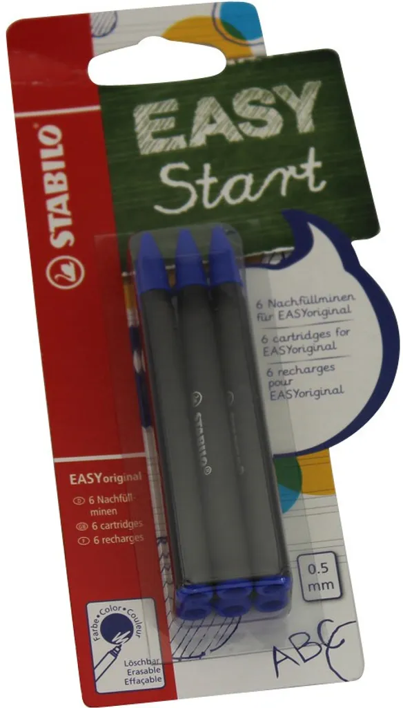 Patronen Zum Nachfüllen - STABILO EASYoriginal Refill - Medium - 6er Pack - Schreibfarbe Blau (löschbar) – Bild 7