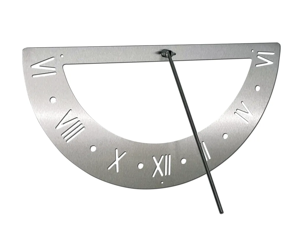 DanDiBo DanDiBo Sonnenuhr Edelstahl Für Die Wand 70 Cm Rostfrei 96206 Ausrichtbar Wetterfest Gartenuhr Modern Metall