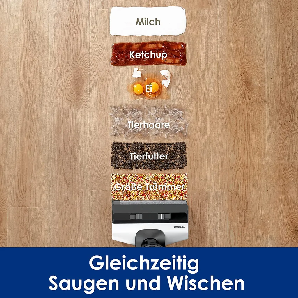 Tineco Floor ONE S5 PRO 2 Smart Nass-Trockensauger Wischmopp, LCD-Display, Bodenreiniger,35 Min. Laufzeit, Wi-Fi, App Und Sprachführung – Bild 2