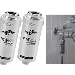 2 X Duschfilter FitAqua Antiscaling Wasserfilter Für Dusche Gegen Chlor Und Kalk