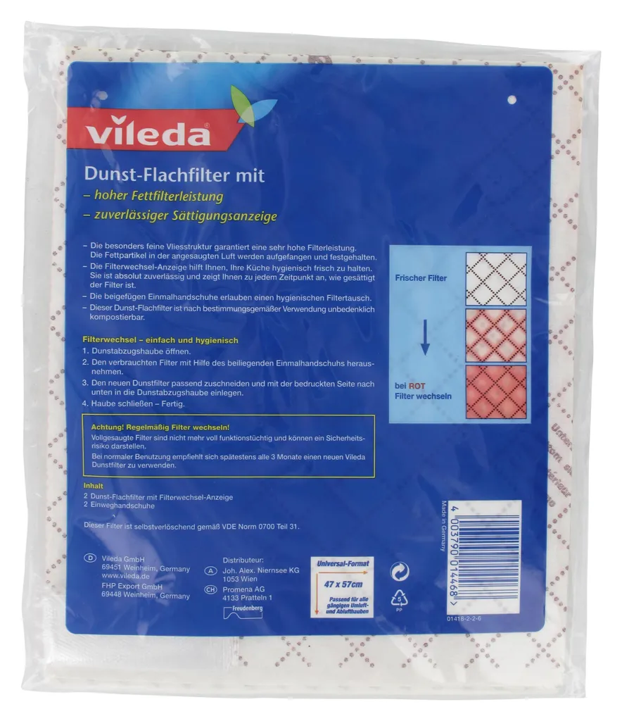 Vileda Dunst-Flachfilter Mit Farb-Wechselanzeige (2 St.) – Bild 3