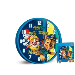 Nickelodeon Wanduhr Pfote Patrouille Jungen 25 Cm Blau