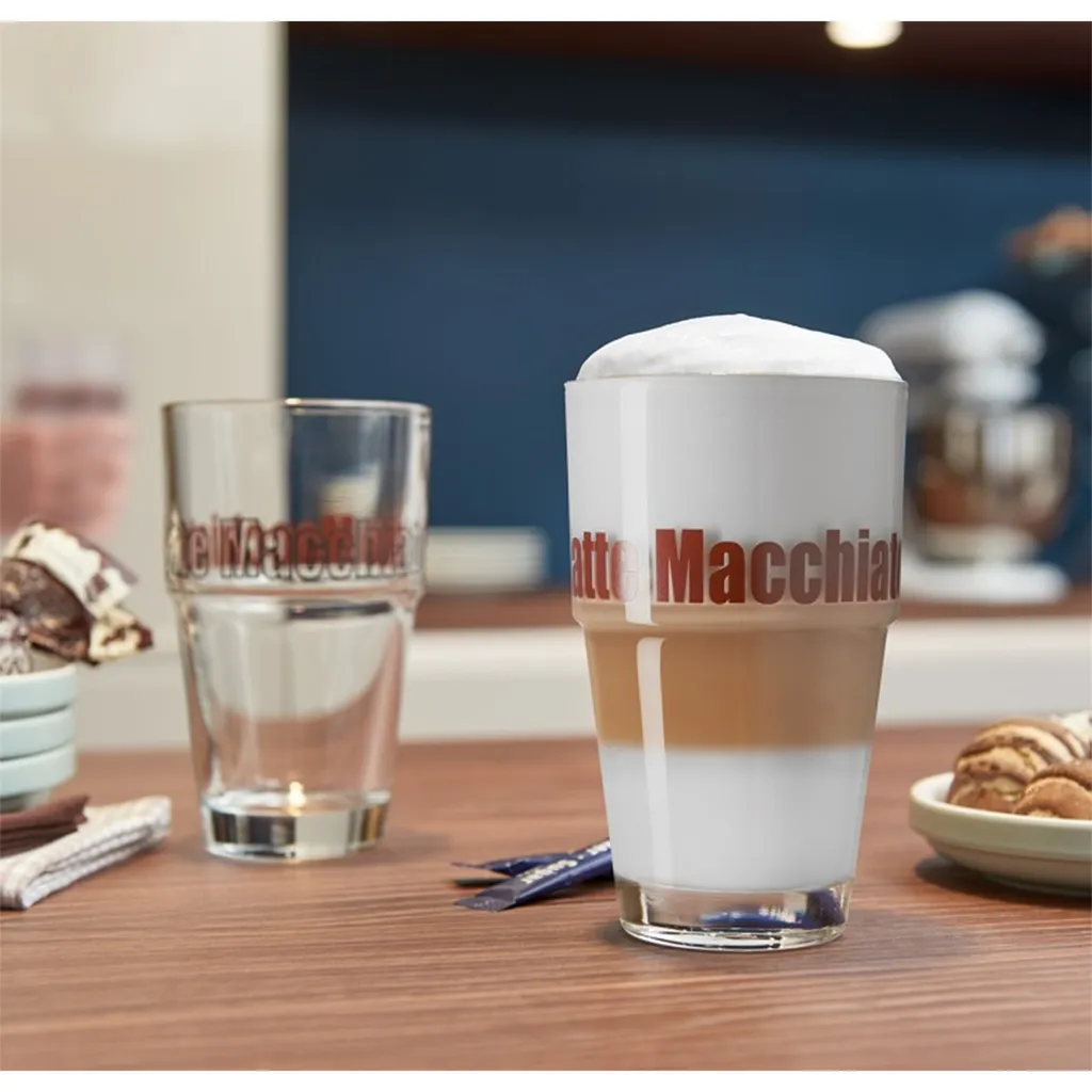 LEONARDO 043399 'Solo' Leonardo 043399 Latte Macchiato Becher 'Solo' 400ml, Glas, H 14cm, Transparent (6er Pack) – Bild 2