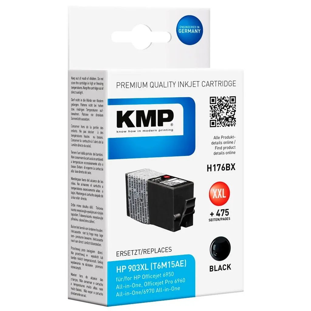 KMP H176BX Tintenpatrone Schwarz Kompatibel Mit HP T6M15AE 903XXL – Bild 6
