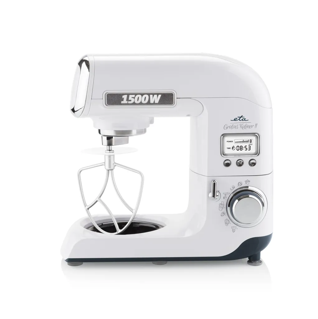 Küchenmaschine GRATUS KULINER II ETA003890020, 1500 W, Ganzmetallausführung, Stufenlose Drehzahlstellung, Planeten-Rührwerk, PULSE Funktion, LCD-Display – Bild 8
