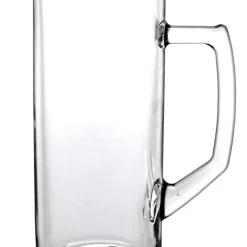 Borgonovo 12002620 Reno Bierseidel, Bierkrug, Bierglas, 645ml, Mit Füllstrich Bei 0,5l, Glas, Transparent, 6 Stück