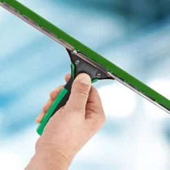 Unger Glasreinigung Unger ErgoTec Fensterwischer Breite 35 Cm, Mit S-Schiene Und Grünem Wischergummi