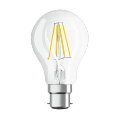 Osram LED Filament Leuchtmittel Classic Birnenform A60 7W = 60W B22d Klar 806lm Warmweiß 2700K DIMMBAR FC