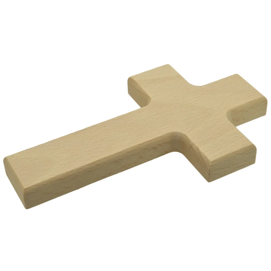 Piccolino Holzkreuz Blanko Zum Aufhängen, Wandkreuz Zum Basteln & Bemalen, 15x9cm – Bild 2