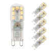 PMS 10x G9 3W LED Glühbirne Warmweiß Birne Leuchtmittel Ersatz Halogen 20W