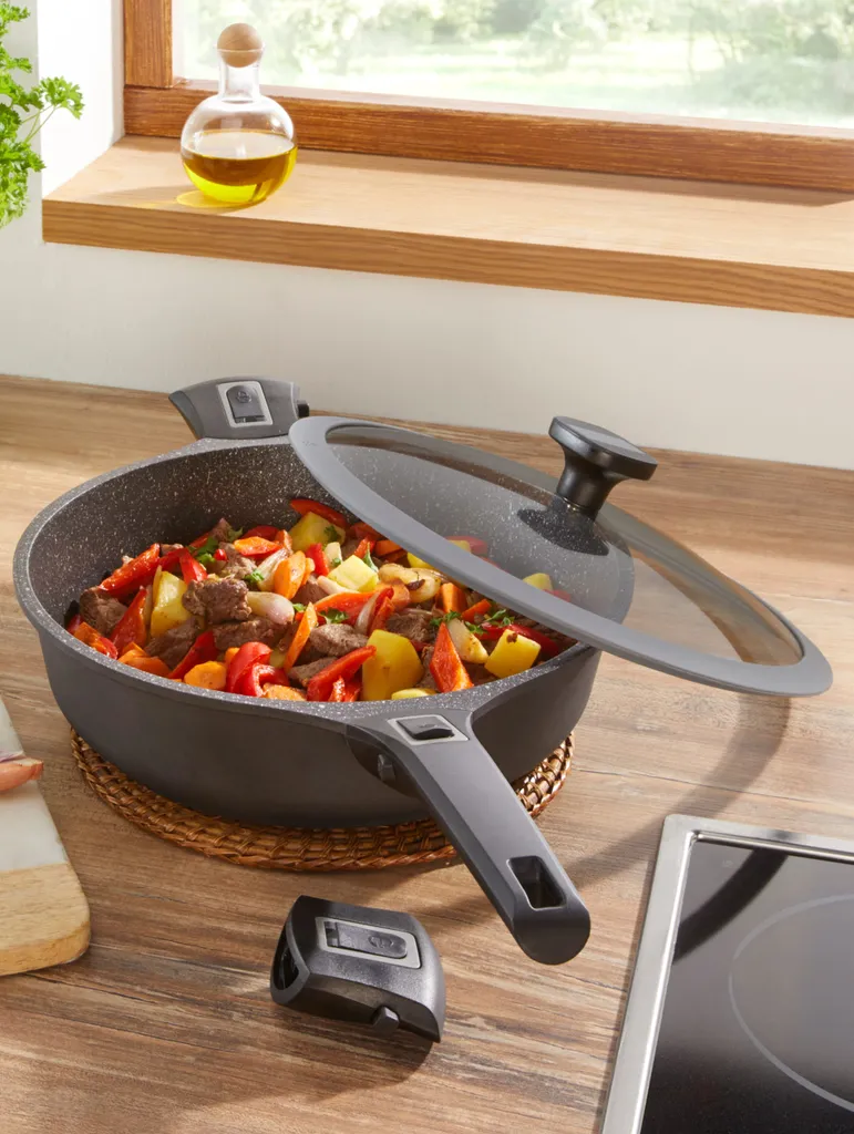 GSW Schmorpfanne Easy Click 28 Cm Mit Glasdeckel 5-tlg., 167833, Aluminium, Ca. 4,0 L – Bild 12