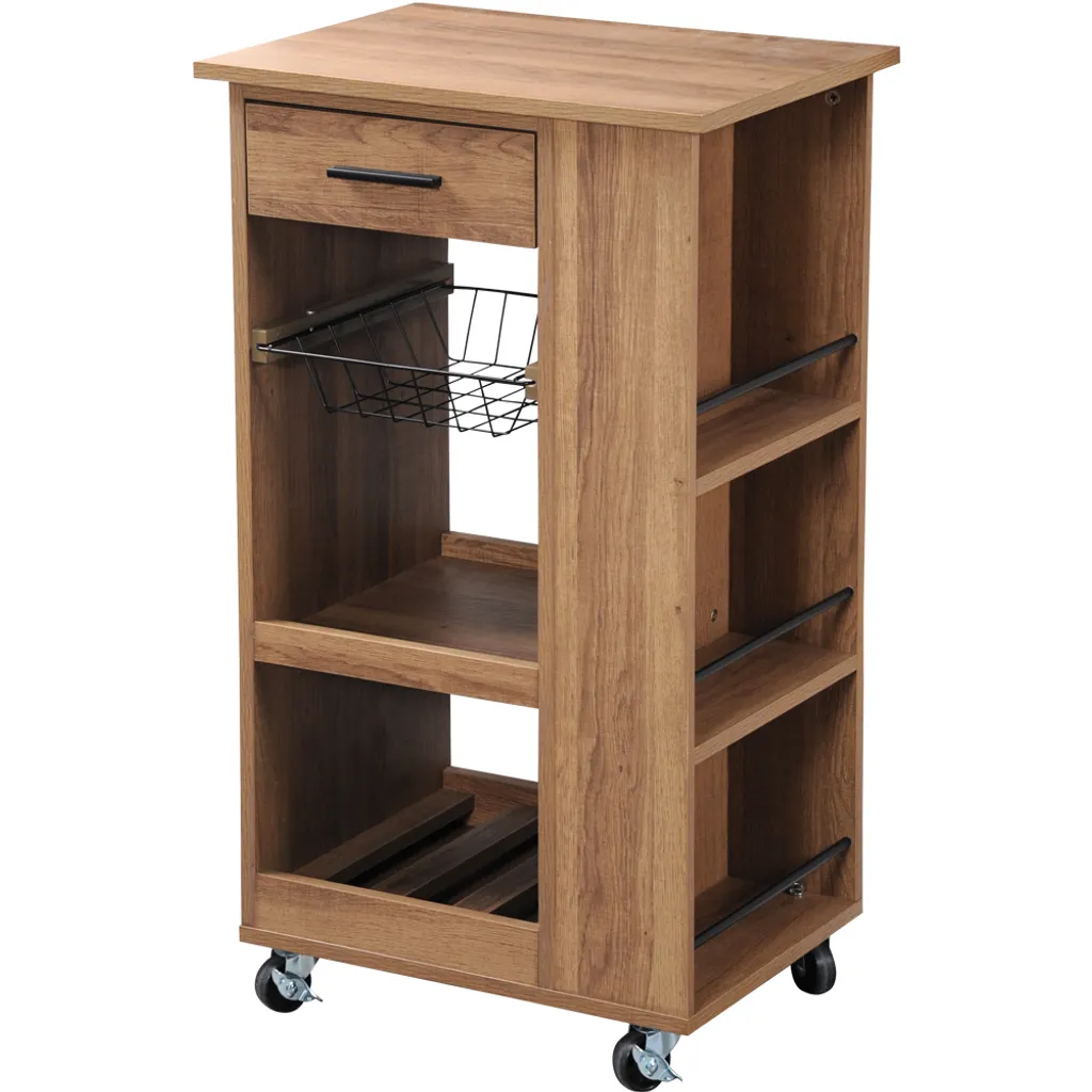 KESPER Küchenwagen, Walnussoptik, 50 X 37 X 85 Cm 2580913