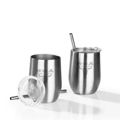 Maxxworld W:O:A Getränkebecher Inkl. Trinkhalm - 2er-Set - 350 Ml