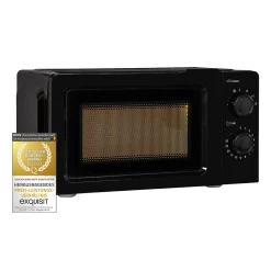 Exquisit Mikrowelle MW 717-7 Sw | 700 Watt | Schwarz