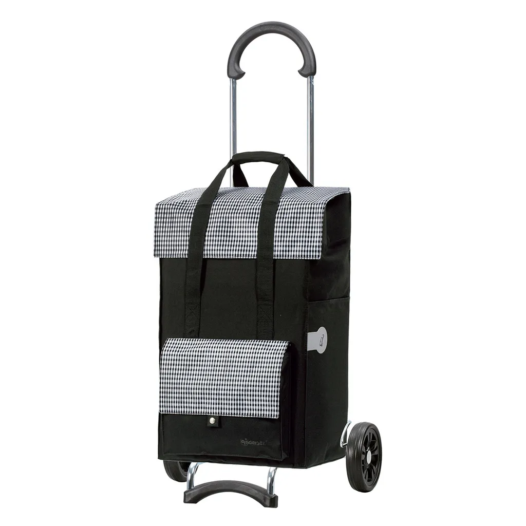 Andersen Shopper Scala Stahl Mit Rad Ø 15 Cm Und 54 Liter Tasche Milla Schwarz