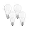 OSRAM Set Mit 4 Standard-E27-LED-Lampen, 9 W, Entsprechend 60 W, Warmweiß