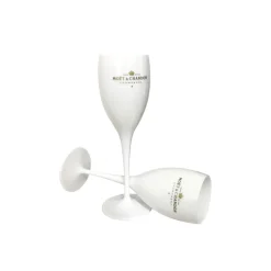 Moet & Chandon Moët Chandon Champagner Gläser 2x Set Weinglas Weiß Gold Champagnergläser Luxus