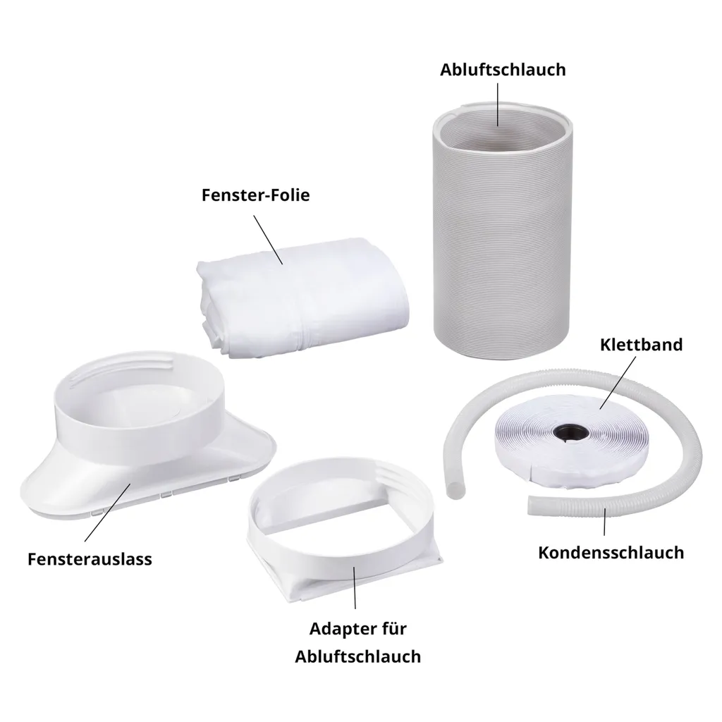 MEDION Smarte Mobile Klimaanlage Mit Abluftschlauch (leise, 3in1, Klimagerät, App Und Sprach- Steuerung, Kühlen Entfeuchten Ventilieren, Staubfilter, Geeignet Für Bis Zu 32qm, 9000BTU, MD37216) – Bild 7