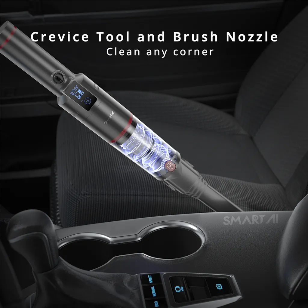 360 SmartAI H5 Handstaubsauger 15000PA Autostaubsauger Vacuum Cleaner Mini Handheld Beutellos Kabellos Leistungsstarker Zyklon-Sauger Für Haus Und Auto Mit Doppeltem Verwendungszweck – Bild 14