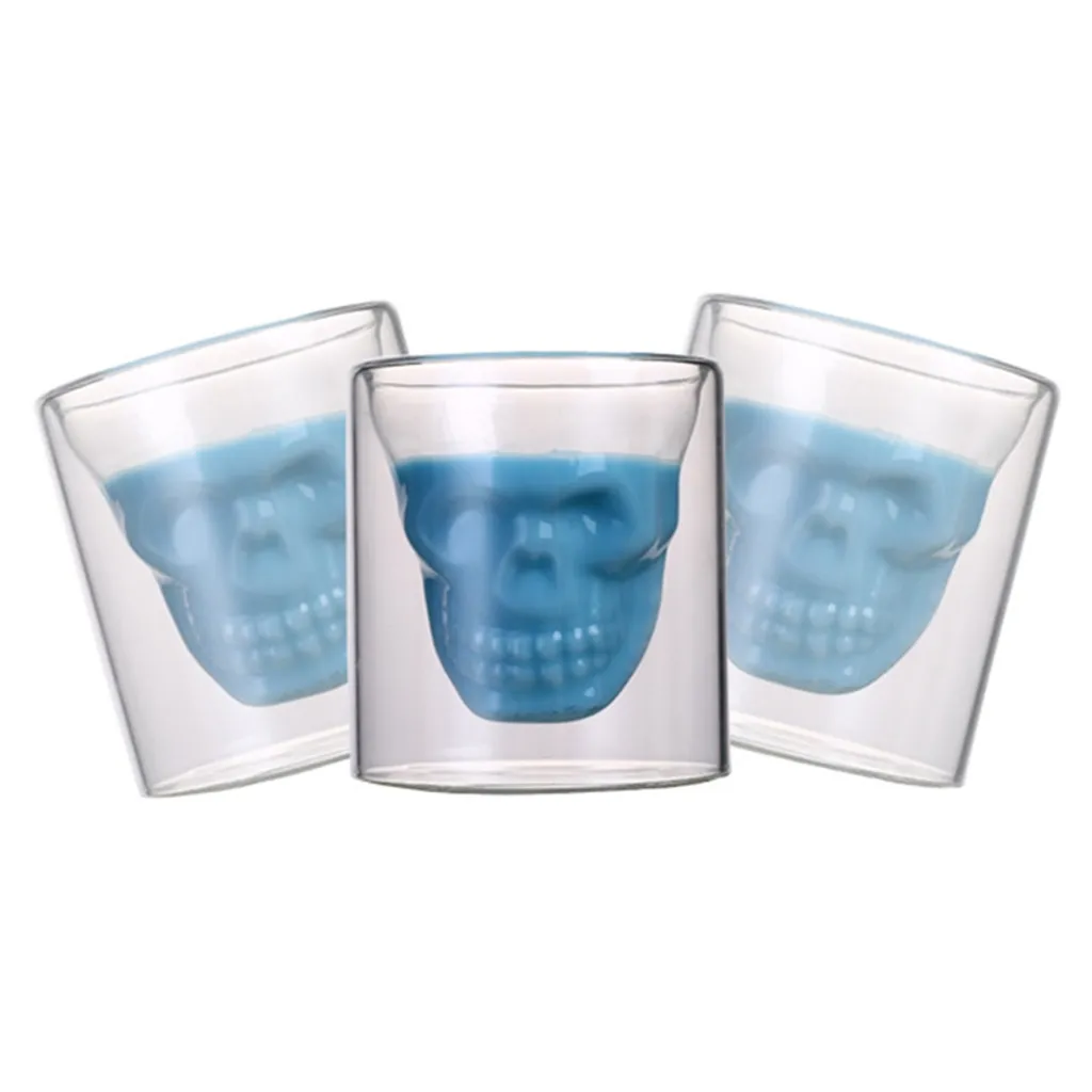 F-Beast Skull-in-glass Winkee 4 Schnapsgläser Shot Glas Totenkopf Schädel 25ml Partyglas Weingläser – Bild 6