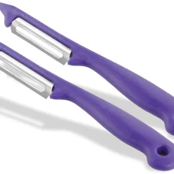 InstrumenteNRW Sparschäler 2er Set Schäler Obst Gemüse Mit Rostfreier Scharfer Pendelklinge Universalschäler Für Rechts Und Linkshänder Allzweckschäler Zum Schälen Von Obst Gemüse Spülmaschinen Geeignet