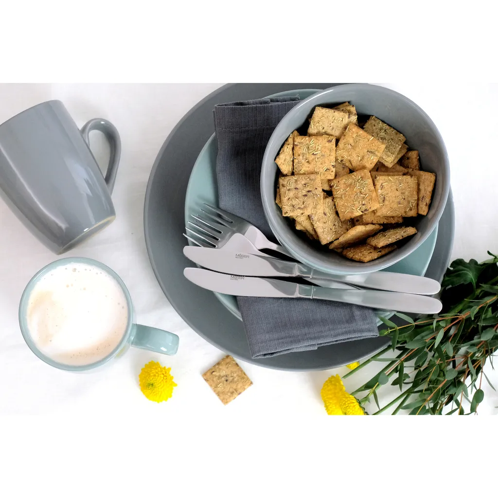 Maeser Mäser 931914 Kombiservice Pastell Selection Für 4 Personen, Steinzeug, Grau (1 Set, 16-teilig) – Bild 6