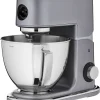 WMF Profi Plus Küchenmaschine, 1000 W, Cromargan-Rührschüssel 5 L, Planetarisches Rührwerk, 8 Geschwindigkeitsstufen, Steel Grey